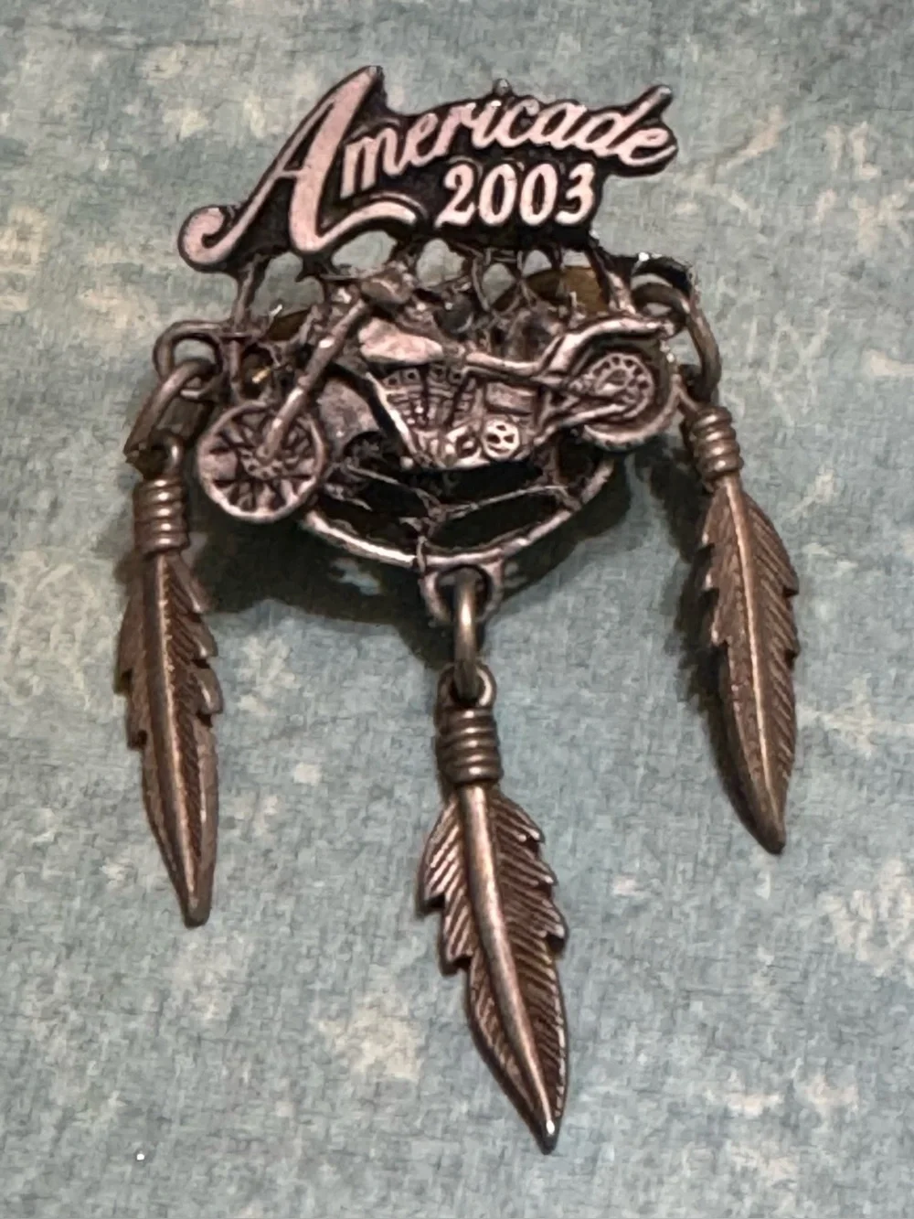 VINTAGE 2003 AMERICADE MOTORCYCLE RALLY PIN